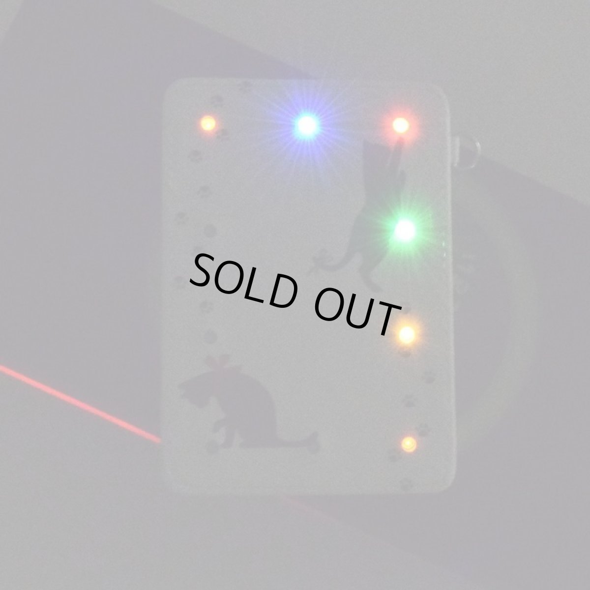 画像3: LED光るパスケース10灯　猫のボール遊び (3)