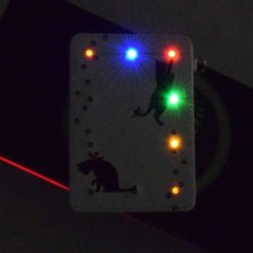 画像3: LED光るパスケース10灯　猫のボール遊び (3)