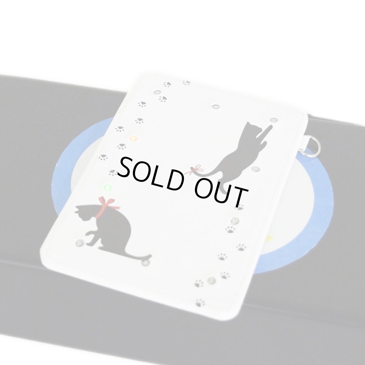 画像2: LED光るパスケース10灯　猫のボール遊び (2)