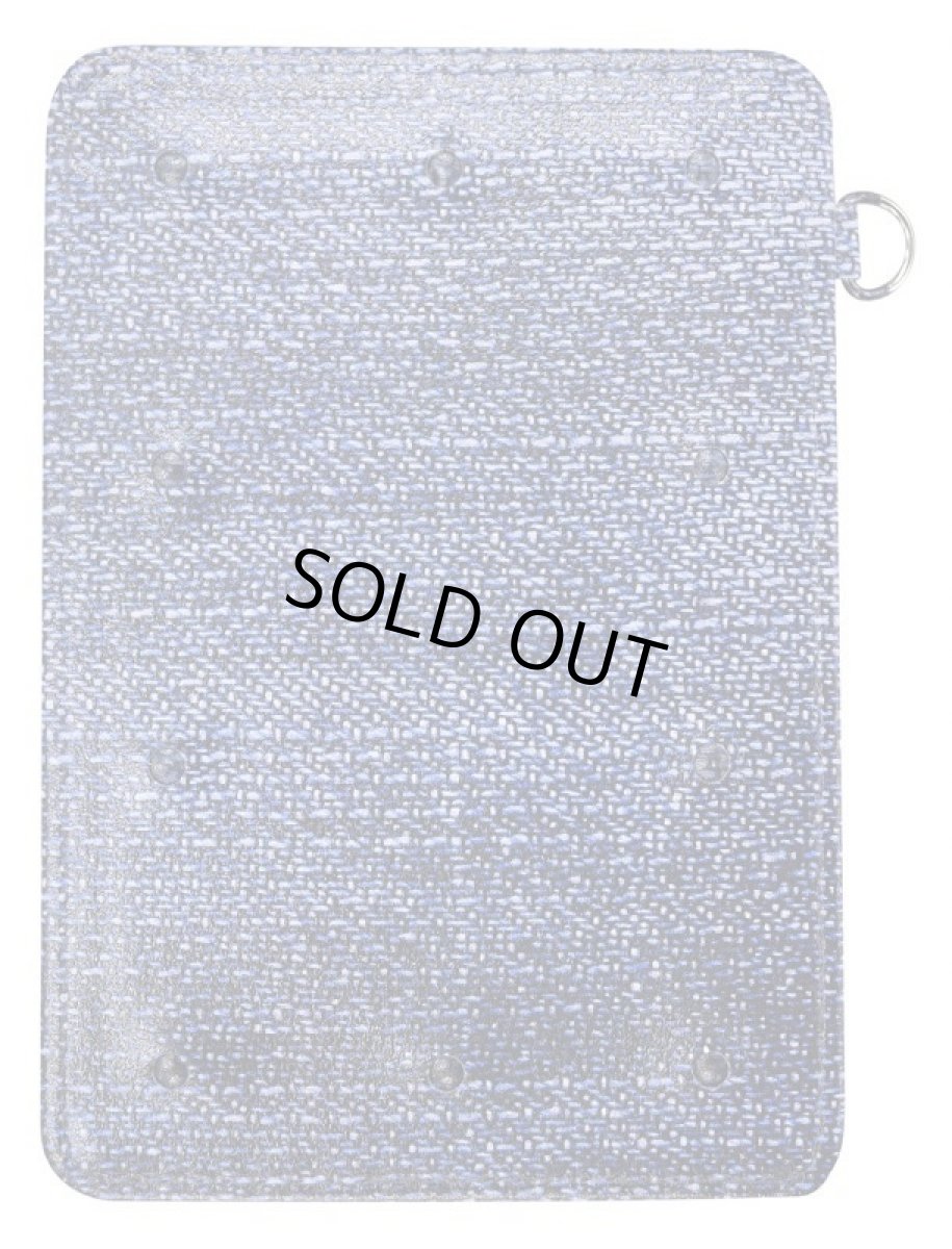 画像2: LED光るパスケース10灯　無地デニム調両面プリント (2)