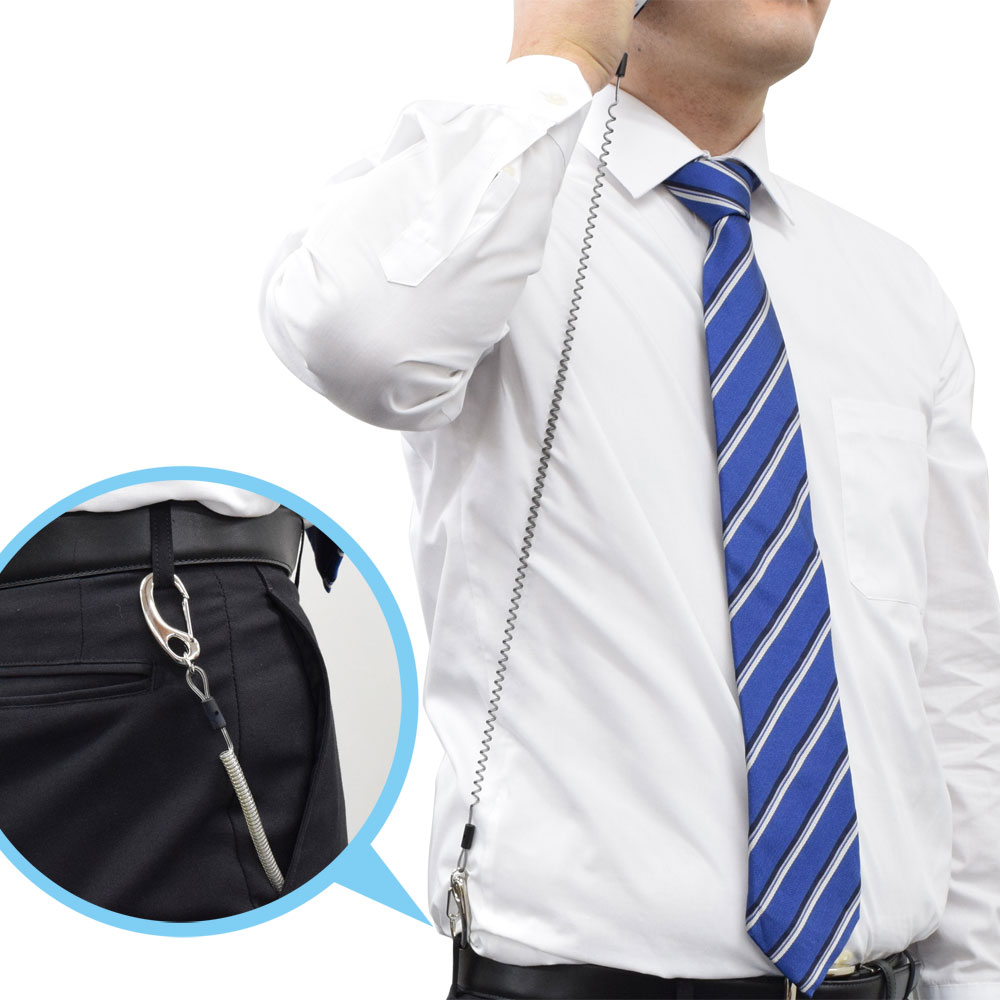 コイルストラップ伸びるくん 腰位置から使う 落下防止nnb 13 Mbk